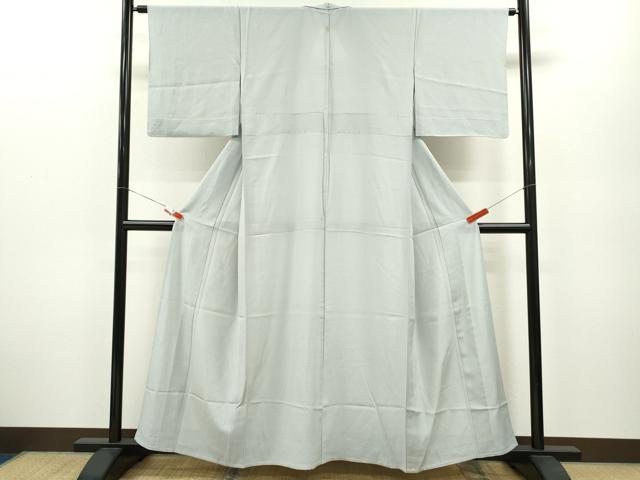 平和屋着物＊夏物 色無地 絽 薄雲鼠色 正絹 逸品 CABB2275ze