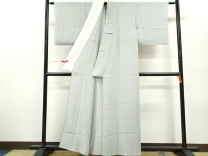 平和屋着物＊夏物 色無地 絽 薄雲鼠色 正絹 逸品 CABB2275ze