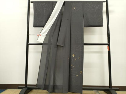 平和屋着物＊夏物 訪問着 絽 青山みとも 竹屋町刺繍 燕子花 金糸 正絹 逸品 CABB2283ze