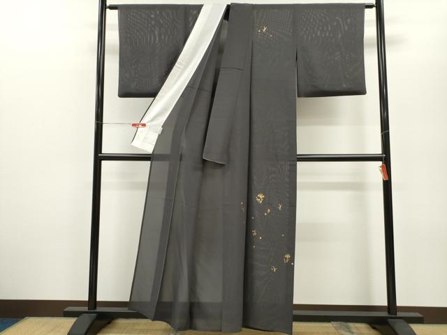平和屋着物＊夏物 訪問着 絽 青山みとも 竹屋町刺繍 燕子花 金糸 正絹 逸品 CABB2283ze