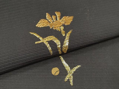 平和屋着物＊夏物 訪問着 絽 青山みとも 竹屋町刺繍 燕子花 金糸 正絹 逸品 CABB2283ze