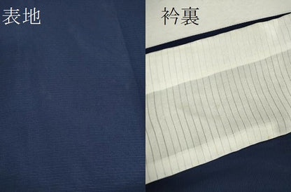 平和屋着物＊夏物 色無地 絽 濃藍色 正絹 逸品 CABB2286ze