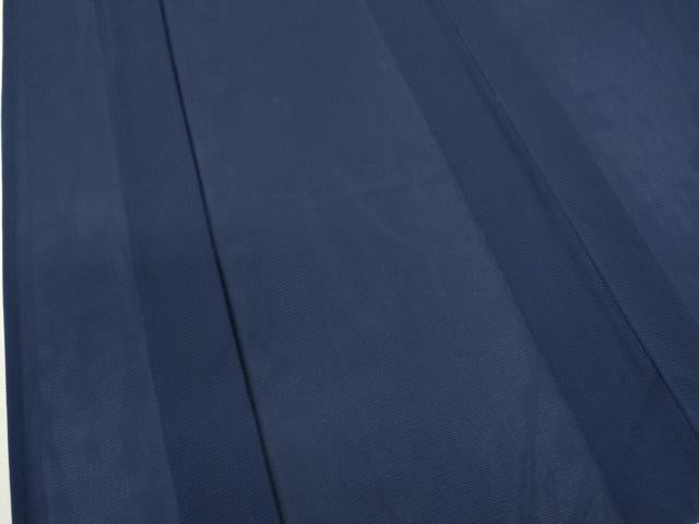 平和屋着物＊夏物 色無地 絽 濃藍色 正絹 逸品 CABB2286ze