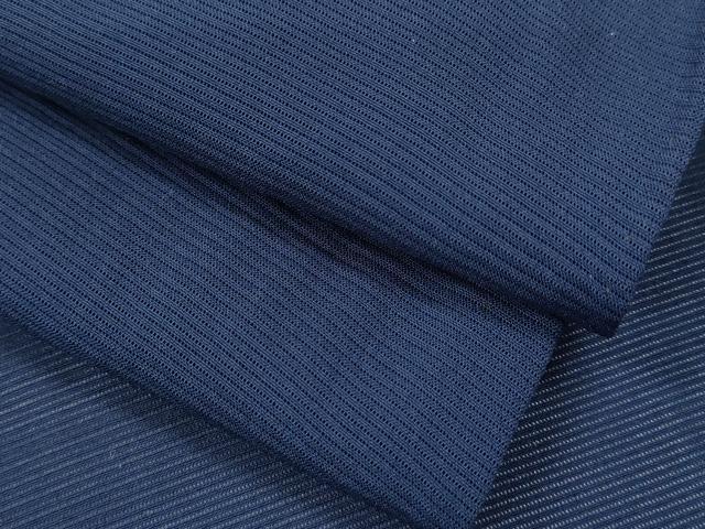 平和屋着物＊夏物 色無地 絽 濃藍色 正絹 逸品 CABB2286ze
