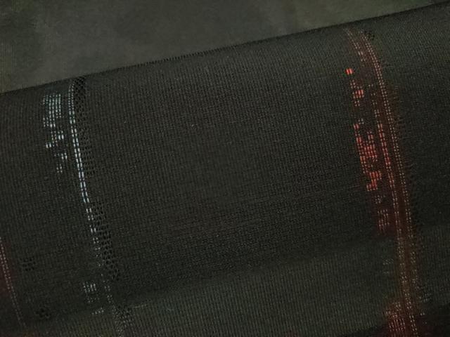 平和屋着物＊夏物　小紋　紗　吉祥文　黒地　正絹　逸品　CABB2287ze 平和屋着物＊夏物 小紋 紗 吉祥文 黒地 正絹 逸品 CABB2287ze