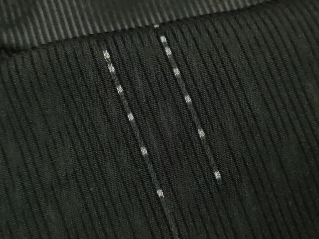 平和屋着物＊夏物 小紋 縦絽 吉祥文 黒地 正絹 逸品 CABB2290ze