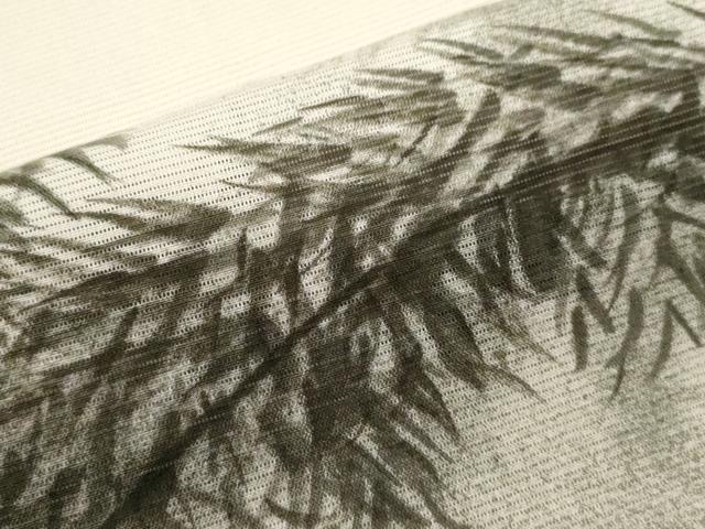 平和屋着物＊夏物 訪問着 絽 手描き 笹竹文 暈し染め 正絹 逸品 未使用 CABB2291ze
