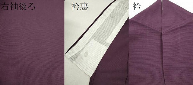 平和屋着物＊夏物 色無地 絽 似せ紫色 正絹 逸品 CABB2298ze