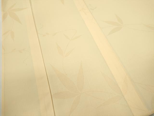 平和屋着物＊夏物　色無地　枝葉紋紗　蜂蜜色　正絹　逸品　未使用　CABB2301ze 平和屋着物＊夏物 色無地 枝葉紋紗 蜂蜜色 正絹 逸品 未使用