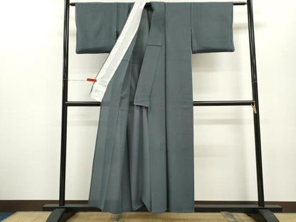 平和屋着物＊夏物 色無地 絽縮緬 羊羹色 正絹 逸品 CABB2302ze