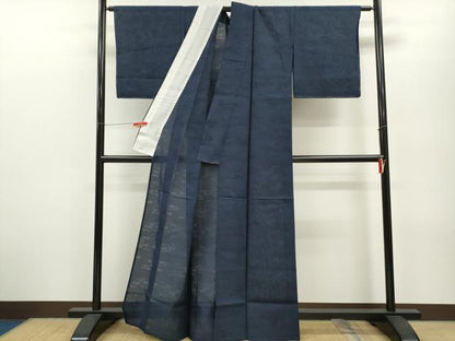 平和屋着物＊夏物 小紋 流水紋紗 暈し染め 正絹 逸品 未使用 CABB2304ze