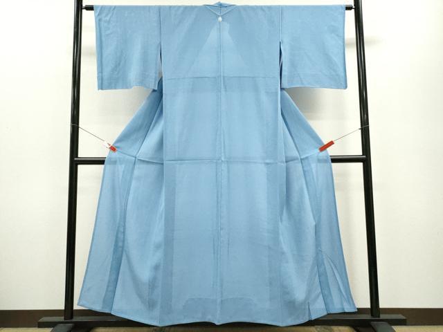 平和屋着物＊夏物 色無地 絽 勿忘草色 正絹 逸品 CABB2305ze