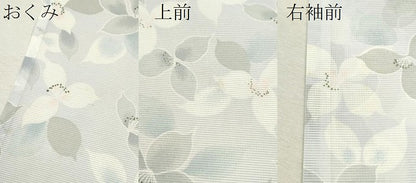 平和屋着物＊夏物 小紋 絽 花尽くし 洗える着物 CABB2315ze