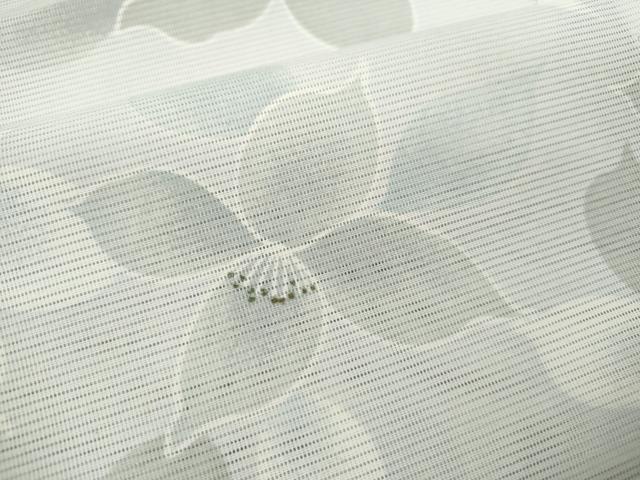 平和屋着物＊夏物 小紋 絽 花尽くし 洗える着物 CABB2315ze