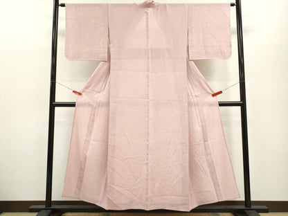 平和屋着物＊夏物 小紋 絽 たたき染め 正絹 逸品 CABB2317ze