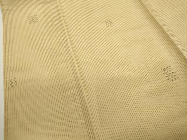 平和屋着物＊夏物 小紋 縦絽 十字絣 正絹 逸品 CABB2334ze