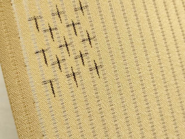 平和屋着物＊夏物 小紋 縦絽 十字絣 正絹 逸品 CABB2334ze