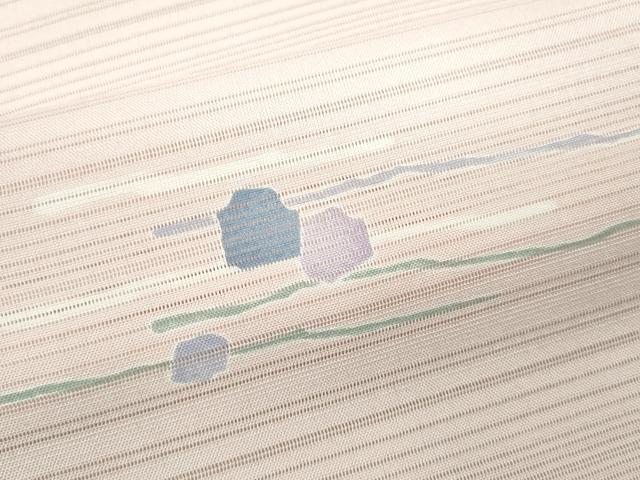 平和屋着物＊夏物 小紋 変わり絽 吉祥文 洗える着物 未使用 CABB2335ze