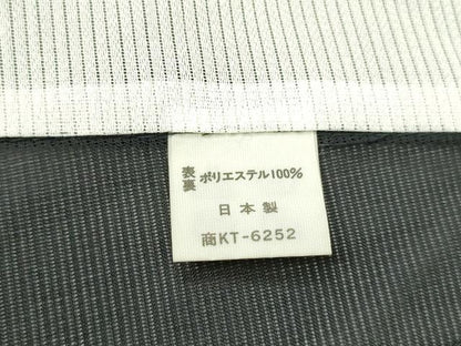 平和屋着物＊夏物 訪問着 絽 扇面間道 黒地 洗える着物 CABB2337ze