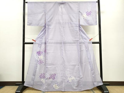 平和屋着物＊夏物 訪問着 絽 草花文 洗える着物 CABB2350ze