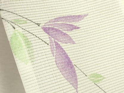 平和屋着物＊夏物　小紋　絽　枝花文　暈し染め　洗える着物　未使用　CABB2351ze