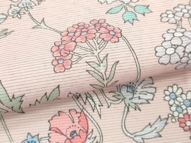 平和屋着物＊夏物 小紋 絽 枝更紗花文 さんび謹製 洗える着物 CABB2355ze