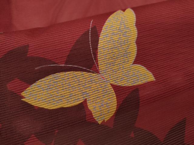 平和屋着物＊夏物　訪問着　絽　舞蝶文　たたき染め　洗える着物　CABB2359ze