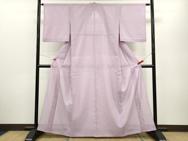 平和屋着物＊夏物 色無地 絽 淡紅藤色 洗える着物 CABB2363ze