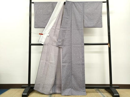平和屋着物＊夏物　江戸小紋　絽　箔散らし　洗える着物　さんび謹製　CABB2366ze