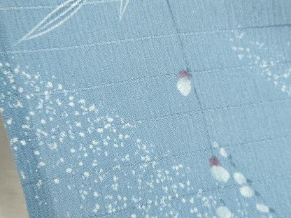 平和屋着物＊夏物 小紋 絽 枝花文 洗える着物 CABB2367ze