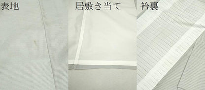 平和屋着物＊夏物 色無地 絽 似せ紫色 洗える着物 CABB2371ze