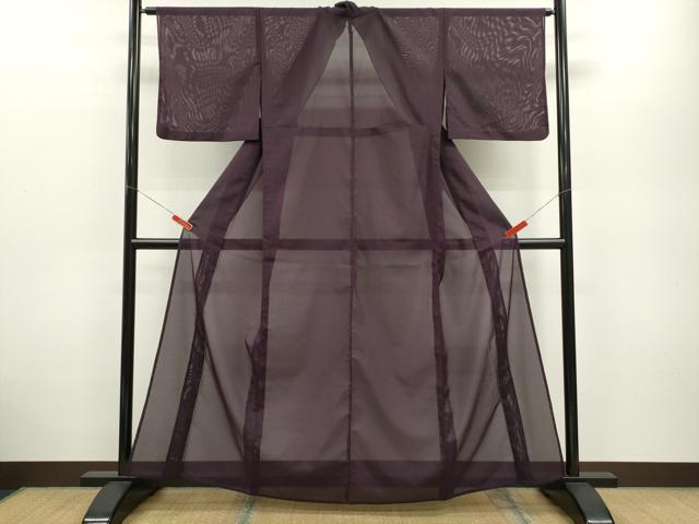 平和屋着物＊夏物 色無地 絽 乳白色 洗える着物 CABB2372ze