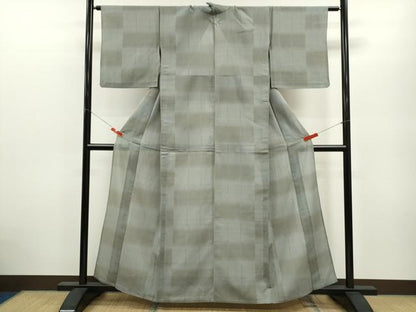 平和屋着物＊夏物 明石縮 吉祥文 正絹 逸品 CABB2380ze