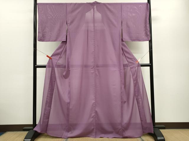 平和屋着物＊夏物　色無地　絽　京紫色　洗える着物　CABB2381ze 平和屋着物＊夏物 色無地 絽 京紫色 洗える着物 CABB2381ze