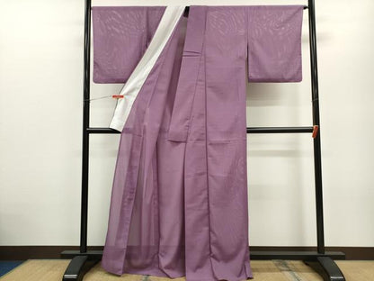 平和屋着物＊夏物 色無地 絽 京紫色 洗える着物 CABB2381ze
