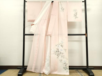 平和屋着物＊夏物 訪問着 絽 手描き 紫陽花 暈し染め 正絹 逸品 CABB2382ze