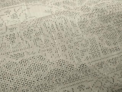平和屋着物＊夏物　結城紬　夏結城　100亀甲　吉祥文　正絹　逸品　未使用　CABB2383ze