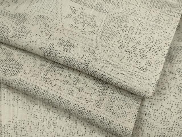 平和屋着物＊夏物　結城紬　夏結城　100亀甲　吉祥文　正絹　逸品　未使用　CABB2383ze