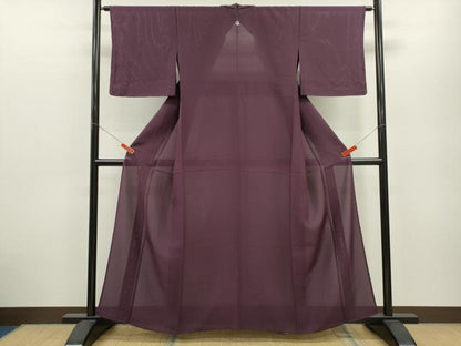 平和屋着物＊夏物 色無地 烏羽色 正絹 逸品 未使用 CABB2385ze