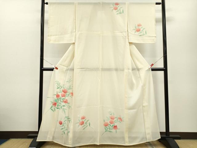 平和屋着物＊夏物 訪問着 絽 枝花文 正絹 逸品 未使用 CABB2388ze