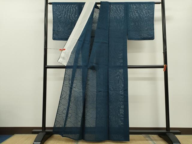 平和屋着物＊夏物 色無地 露芝紋紗 褐返色 正絹 逸品 未使用 CABB2391ze