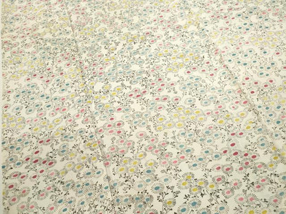 平和屋着物＊夏物 小紋 絽 草花尽くし 正絹 逸品 CABB2395ze