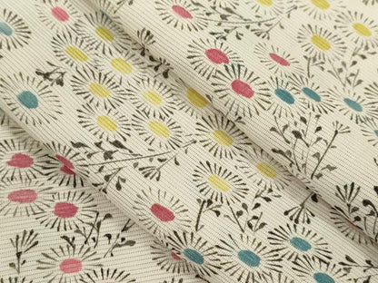 平和屋着物＊夏物 小紋 絽 草花尽くし 正絹 逸品 CABB2395ze