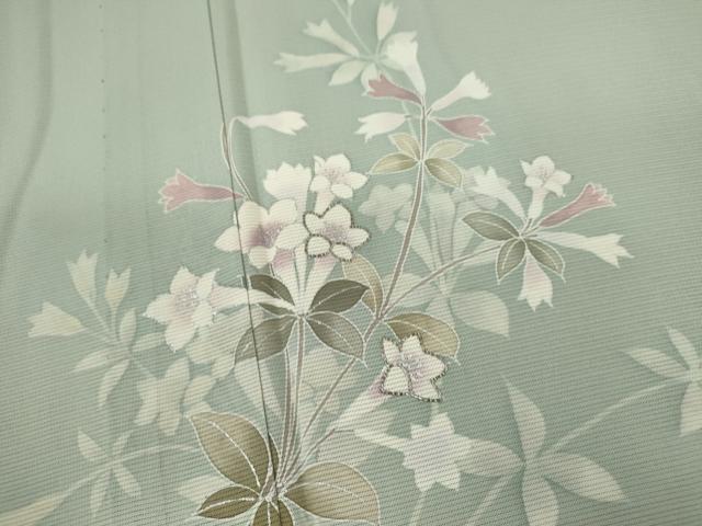 平和屋着物＊夏物 訪問着 絽 駒刺繍 枝花文 暈し染め 金彩 正絹 逸品 CABB2396ze