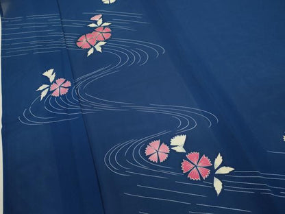 平和屋着物＊夏物 訪問着 絽 駒刺繍 撫子 正絹 逸品 CABB2398ze