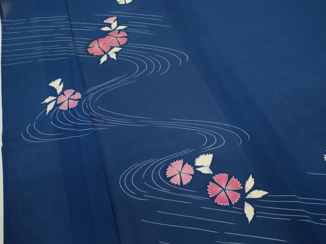 平和屋着物＊夏物 訪問着 絽 駒刺繍 撫子 正絹 逸品 CABB2398ze