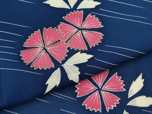 平和屋着物＊夏物 訪問着 絽 駒刺繍 撫子 正絹 逸品 CABB2398ze