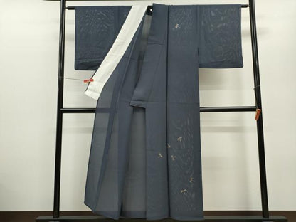 平和屋着物＊夏物 訪問着 絽 竹屋町刺繍 トンボ 金糸 正絹 逸品 CABB2400ze