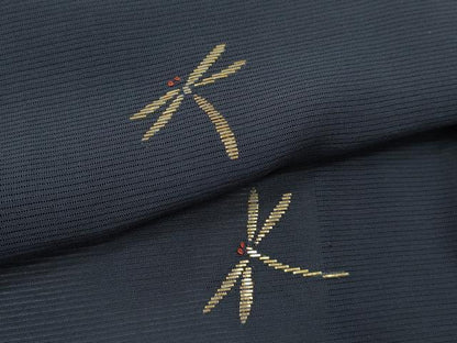 平和屋着物＊夏物 訪問着 絽 竹屋町刺繍 トンボ 金糸 正絹 逸品 CABB2400ze
