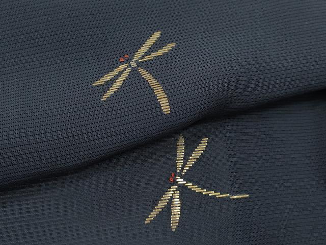 平和屋着物＊夏物 訪問着 絽 竹屋町刺繍 トンボ 金糸 正絹 逸品 CABB2400ze